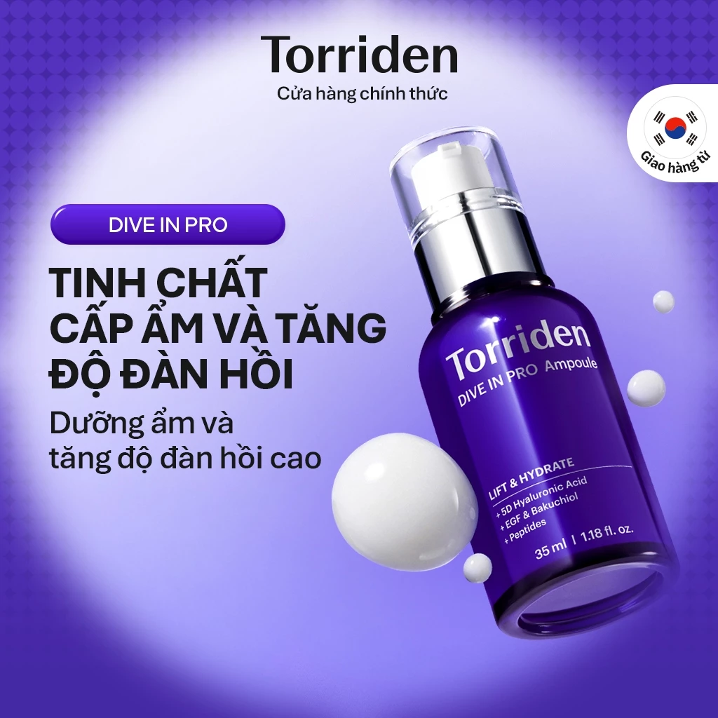 [Torriden Chính hãng] Tinh chất DIVE IN PRO chứa Hyaluronic Acid, 35ml, Ampoule