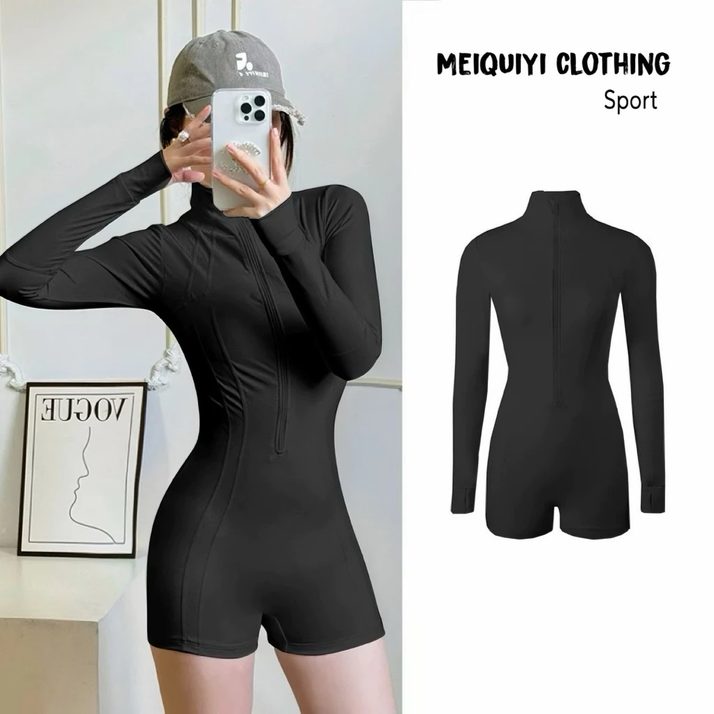 𝓜𝓮𝓲𝓺𝓾𝓲𝔂𝓲🥝 Bodysuit thể thao cho nữ với phong cách kín đáo năng động