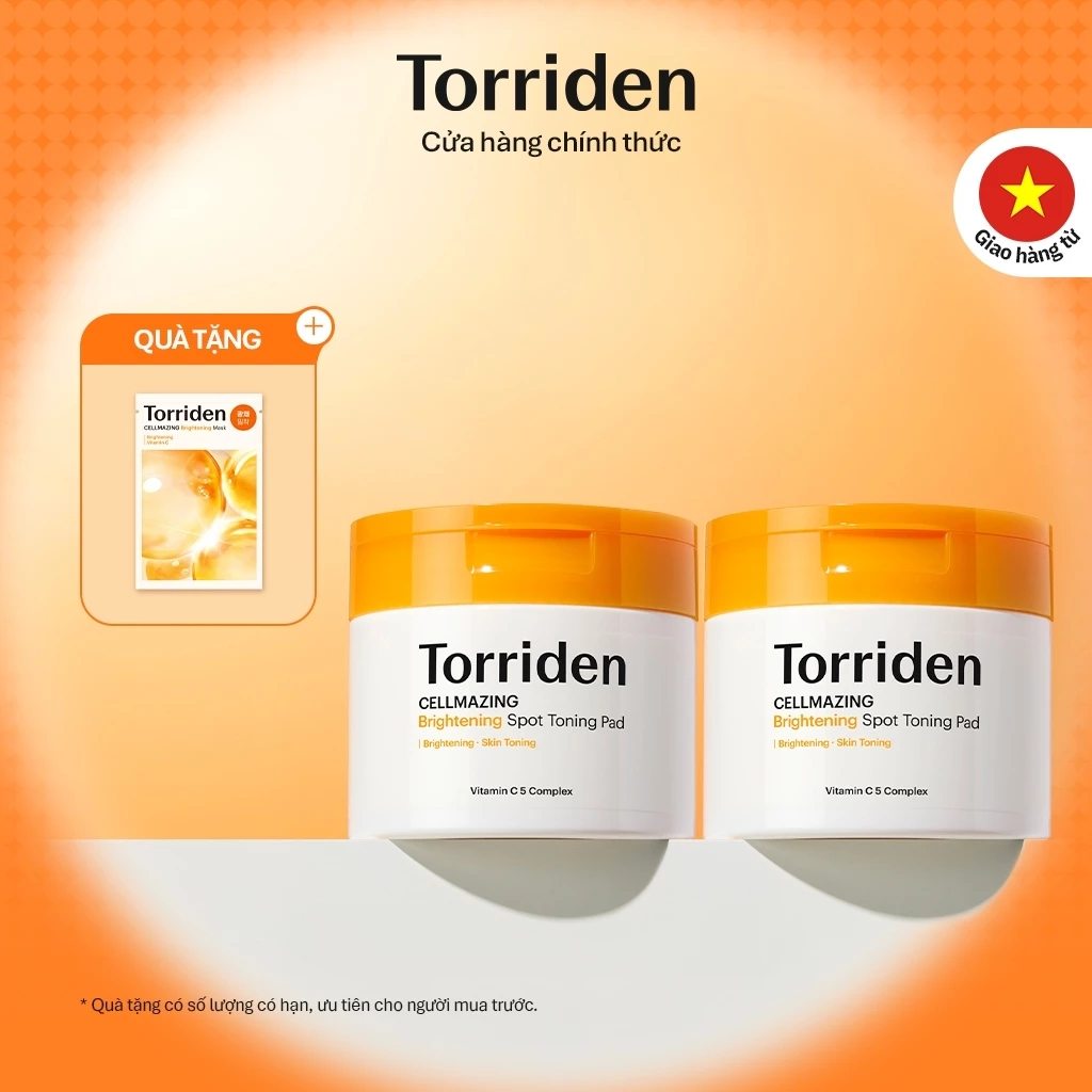 [Torriden Chính hãng] Spot Toning Pad Trắng sáng da CELLMAZING 70 miếng*2 , Toner pad