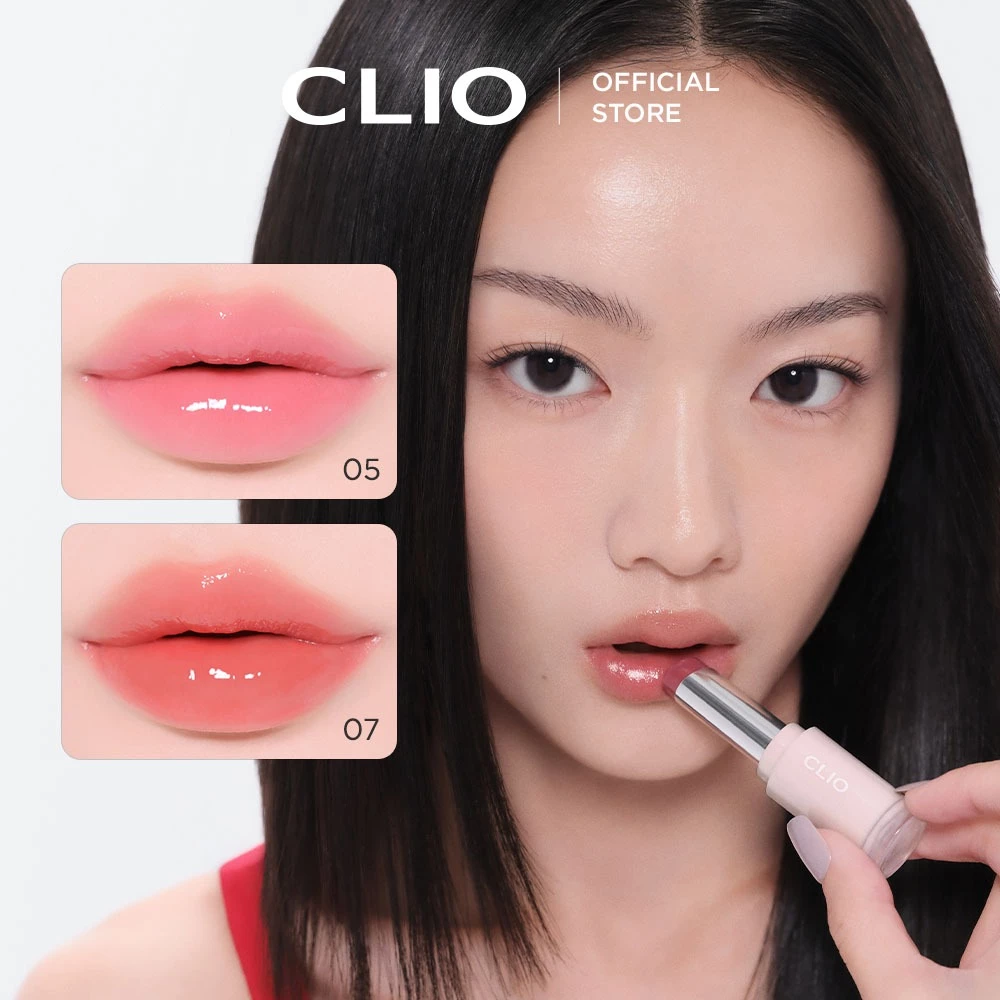 CLIO [CIO]⭐ CLIP CRYSTAL GLAM BALM BARE LIP BALM - Màu sắc hàng ngày, dễ sử dụng