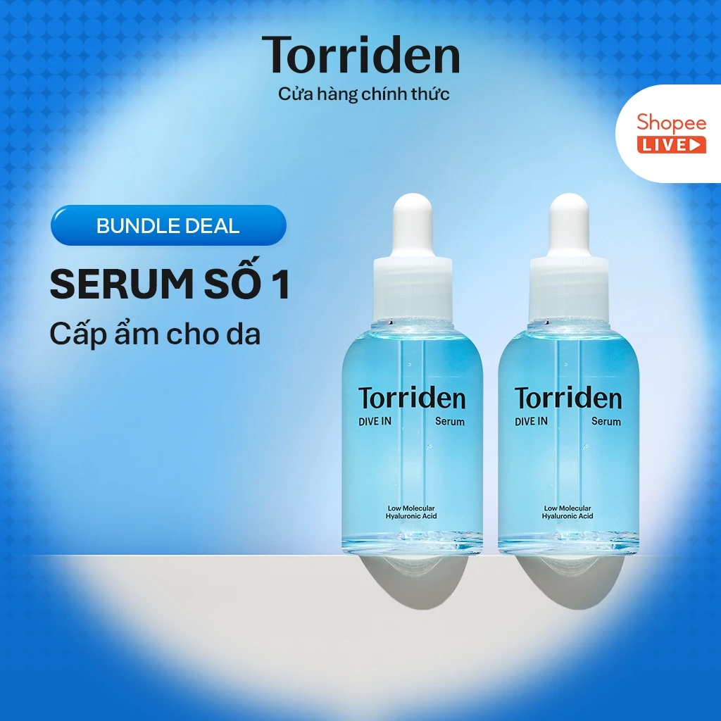 [ Torriden Live ] [Combo] Serum DIVE IN chứa Hyaluronic Acid, 50ml+50ml