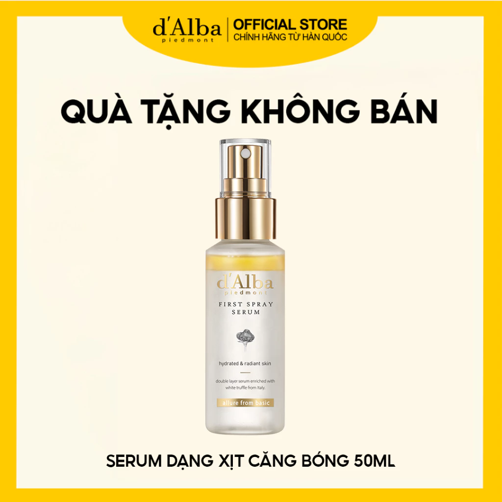 [QUÀ TẶNG – KHÔNG BÁN] serum xịt đầu tiên d 'Alba bán chạy nhất 50 / 30ml