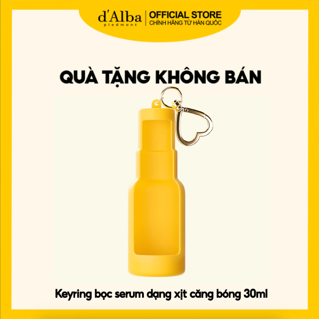 [Quà tặng không bán] Móc khóa d'Alba bọc serum dạng xịt căng bóng 30ml