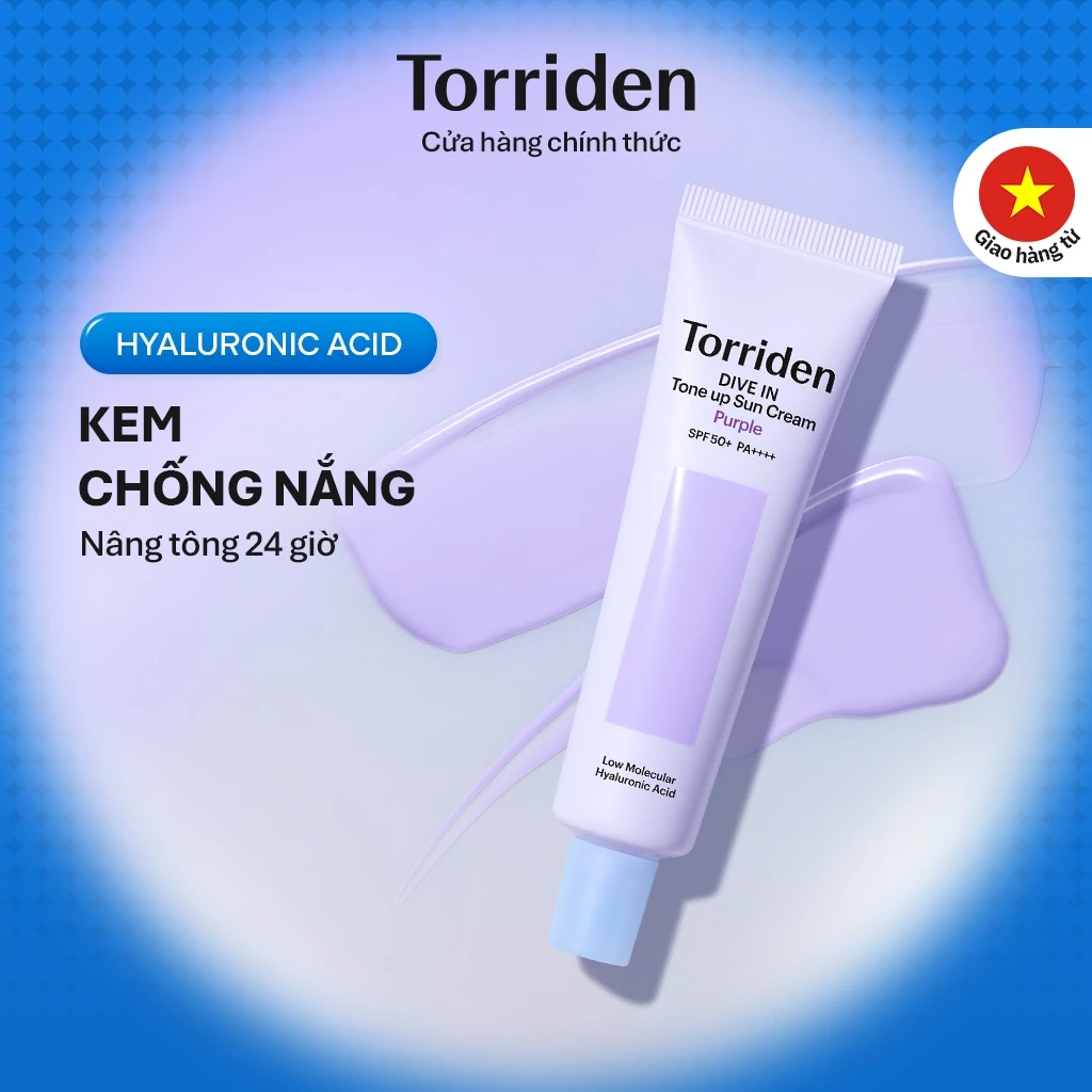 [Torriden Chính hãng] Kem chống nắng nâng tông da Dive-In, 60ml, Sun Cream