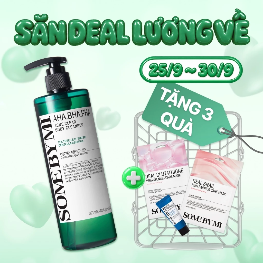 [SOMEBYMI] Sữa Tắm Giảm Mụn AHA BHA PHA 30 Days Miracle Acne Clear Body Cleanser 400g
