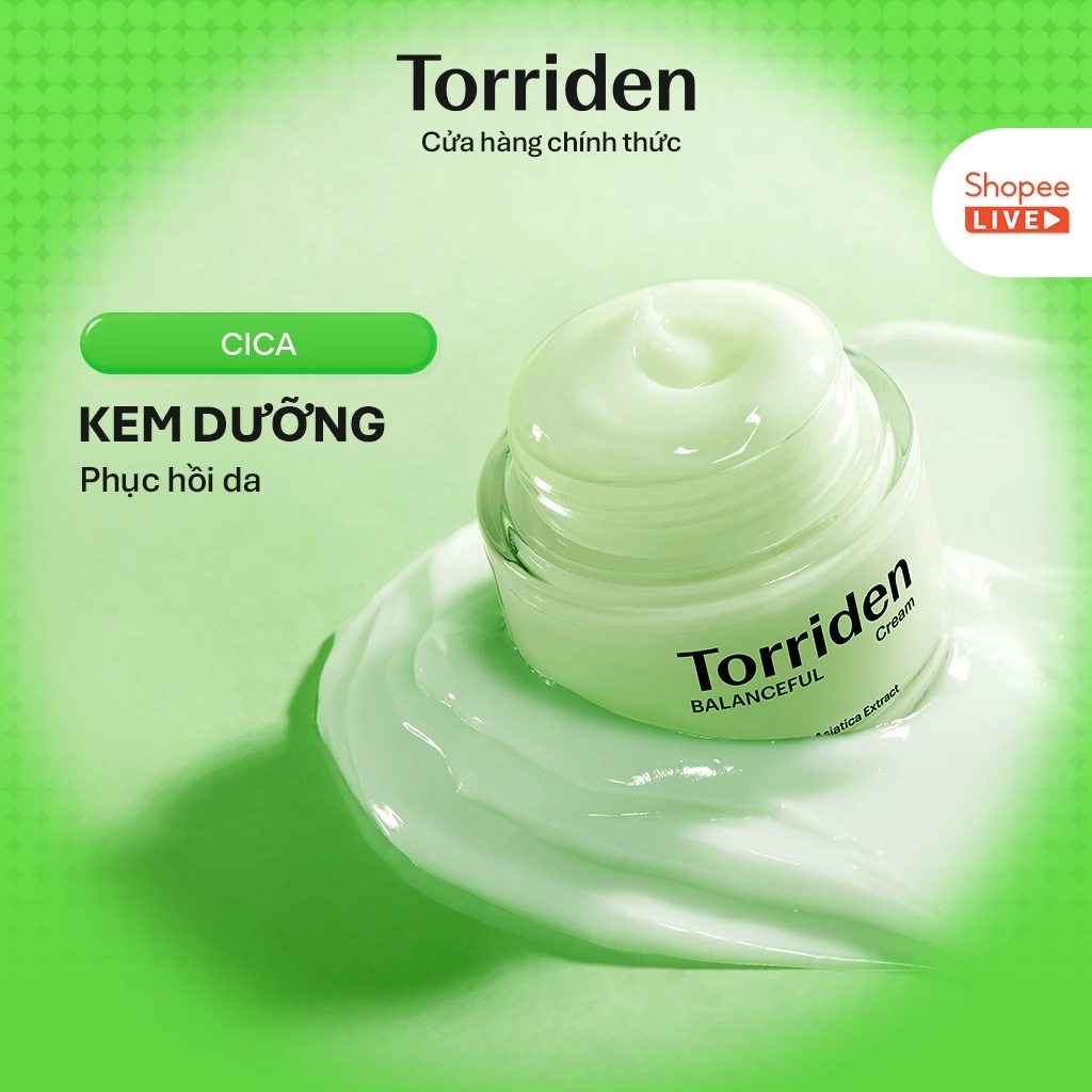 [ Torriden Live ] Kem dưỡng da BALANCEFUL CICA, 80ml, Cream