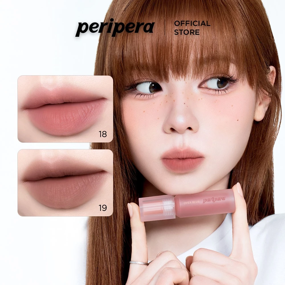 [PERIPERA - MÀU MỚI] OVER BLUR TINT | Hoàn thiện mờ | Phấn má hồng | Trên môi 3,5g