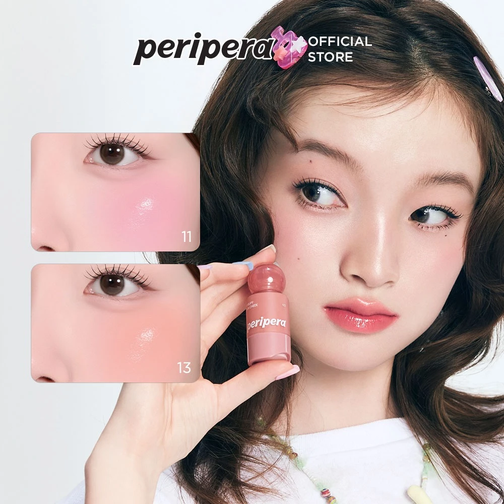 [PERIPERA - MÀU MỚI]  Má Hồng Kem Căng Bóng Trong Veo Dễ Tán Syrupy Tok Cheek 9g