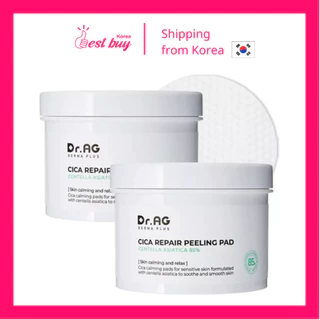 Set 2 hộp miếng tẩy da chết dịu nhẹ Dr.AG Cica Repair Peeling Pad 120ml