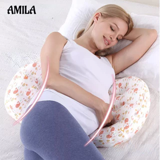 Gối ngủ AMILA kiểu chữ U bảo vệ lưng cho phụ nữ mang thai