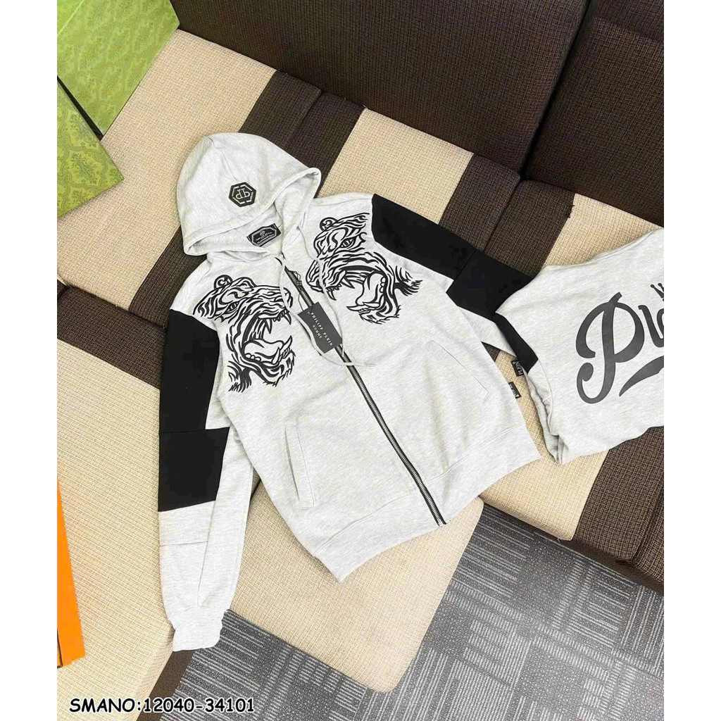 Áo Khoác Nỉ Có Mũ Chùm Đầu In Họa Tiết Trẻ Trung Phong Cách Boy Phố