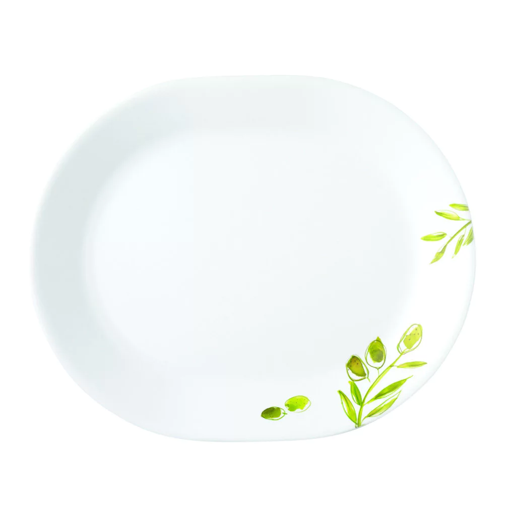 [Made in USA] Dĩa oval 31cm Corelle Olive Garden 611-OG-LP
