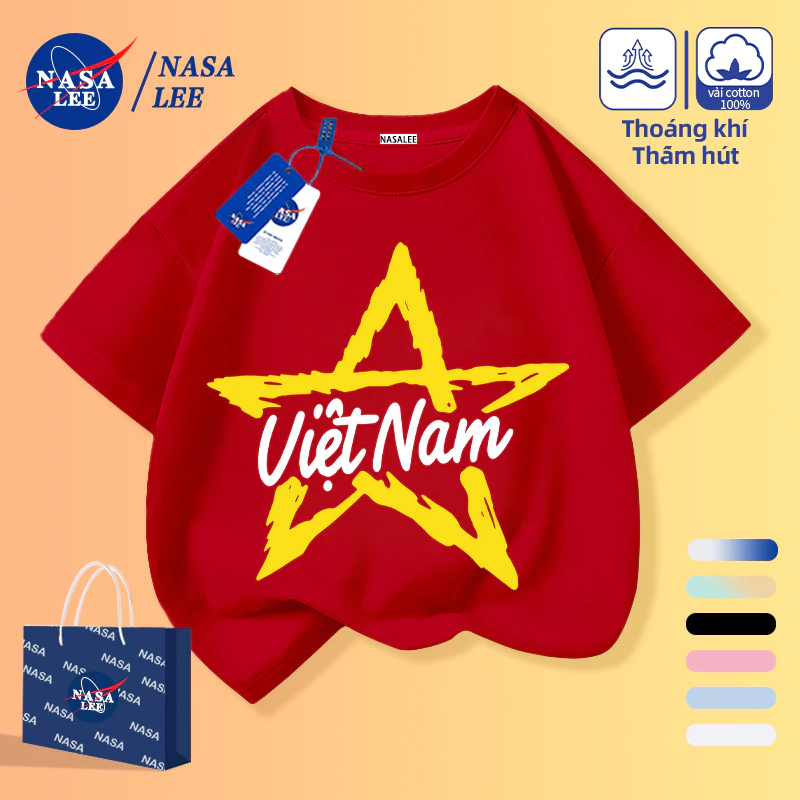 [Giao hàng trong ngày] Áo thun nửa tay họa tiết ngôi sao năm cánh Graffiti Việt Nam Nam Nam Nữ