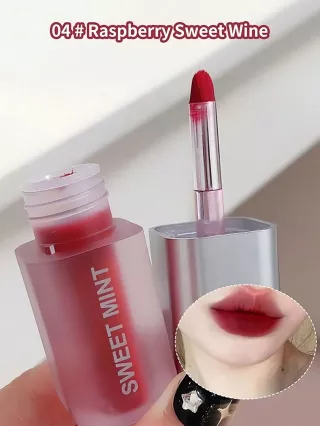 Lip Glaze Velvety & Hazy Finish, Cải thiện trang điểm, Lâu trôi, Không dễ phai, Không khô môi, Đa năng cho môi và má hồng, Dễ mang theo để chạm vào