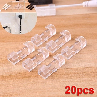 20 Chiếc Cáp Tổ Chức Kẹp Quản Lý Cáp Máy Tính Để Bàn & Máy Trạm Quản Lý Dây Giá Đỡ Dây Sạc USB Dòng Dữ Liệu Winder