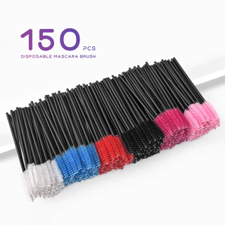 Bộ cọ lông mi dùng một lần nhiều màu 150 que uốn mi cũng có thể được sử dụng cho bàn chải lông mày Cuộn lông mày Nhà máy Bán hàng trực tiếp FINDCOLOR
