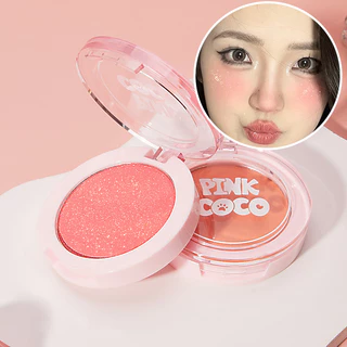 Touch-up Fine Nhấp Nháy Đơn Sắc Blush Người Mới Bắt Đầu Ngọc Trai Mờ Nổi Bật Micro Nhấp Nháy Bảng Phấn Mắt Giá Rẻ