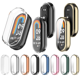 Ốp Bảo Vệ Cho Xiaomi Mi Band 8 Bảo Vệ Màn Hình TPU Mềm Với Điều Khiển Cảm Ứng Nhạy Cảm Chống Trầy Xước Miband 8 Màn Hình Phụ Kiện Phim