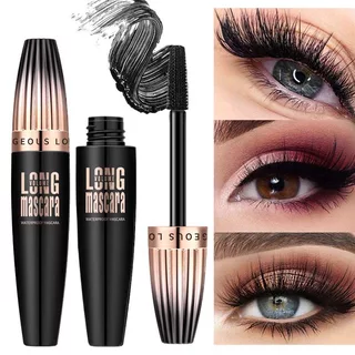 Đầu bàn chải lớn 4d Mascara màu đen chống thấm nước uốn dài chống nhòe được mã hóa