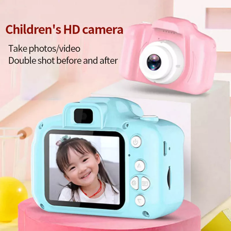 Camera trẻ em Mini Video kỹ thuật số Camera trước và sau Máy ảnh kỹ thuật số Đồ chơi di động cho bé trai và bé gái từ 3-12 tuổi