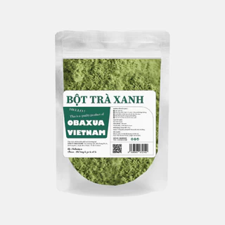 Bột trà xanh nguyên chất Obaxua OG091 250gr bóc bã nhờn ngừa mụn mờ thâm