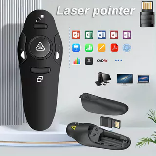 Trình bày Powerpoint 2.4GHz USB không dây PPT Flip Pen Con trỏ Clicker Trình bày với đèn đỏ Điều khiển từ xa cho giáo viên