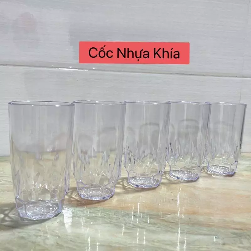 Cốc Khía Việt Nhật Trong Suốt Chịu Nhiệt Uống Trà Đá, Sinh Tố Mã: NH460