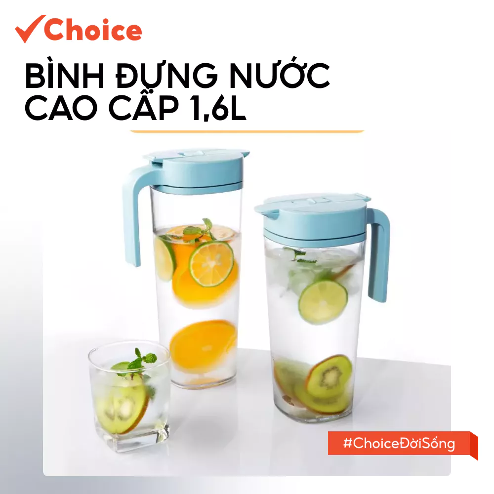 [Choice] Bình Đựng Nước Cao Cấp 1,6L LS1-0144-3063 An Toàn Cho Sức Khỏe