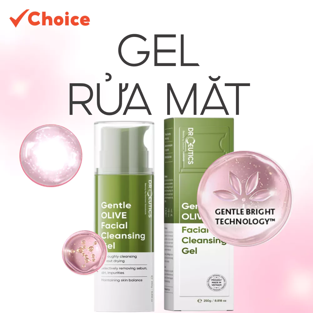 [Choice] Gel Rửa Mặt Tạo Bọt DrCeutics FM1-2396-19 Dịu Nhẹ, Dành Cho Mọi Loại Da 250g