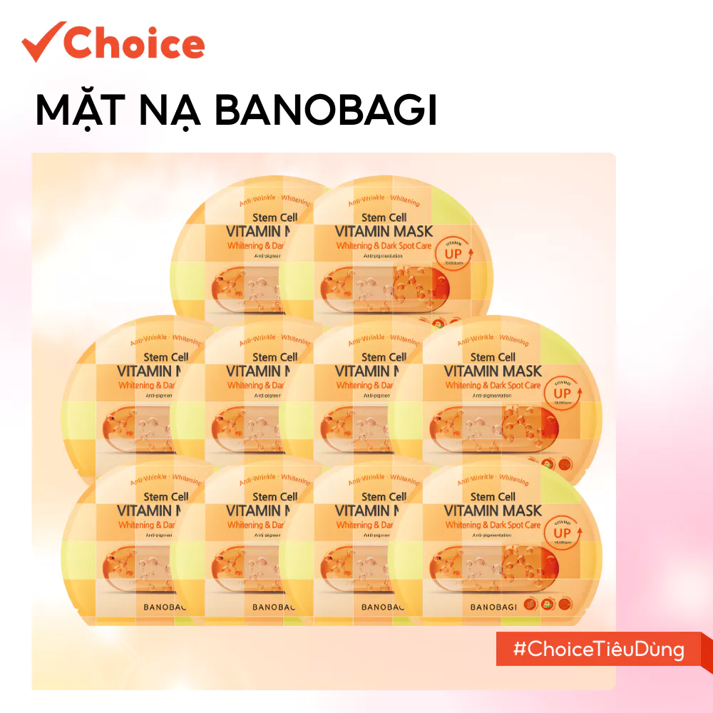 [Choice] (Hộp 10 miếng) Mặt Nạ Banobagi FM1-2369-2370 Dưỡng Da Chuyên Sâu Stem Cell 30ml