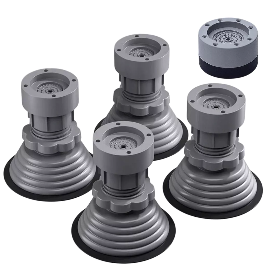 [LAIMAX]Bộ 4 Chân Đế Máy Giặt, Kê Tủ Lạnh LS1-0661-109 Chống Rung Chống Trơn Điều Chỉnh Chiều Cao