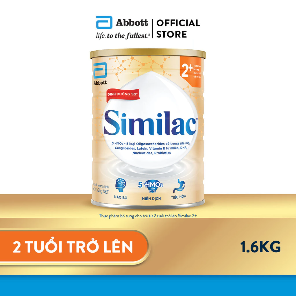 Sản phẩm dinh dưỡng công thức cho trẻ 2 tuổi trở lên: Similac® 2+ 1.6kg