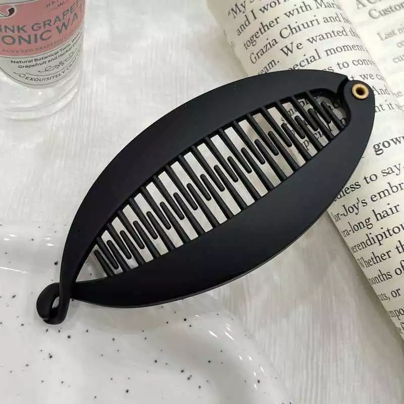 Kẹp Tóc Clip Chuối Đen Mới Dành Cho Tóc Dày - Phụ Kiện Giữ Tóc Đuôi Ngựa Cho Phụ Nữ