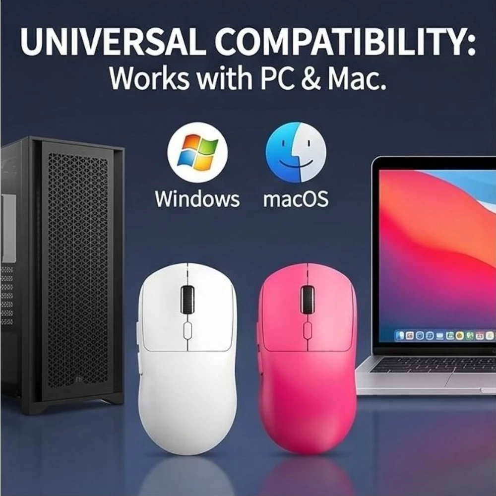 Chuột chơi game M348 Chuột không dây chế độ kép cho Pc Laptop Office Gamer Universal