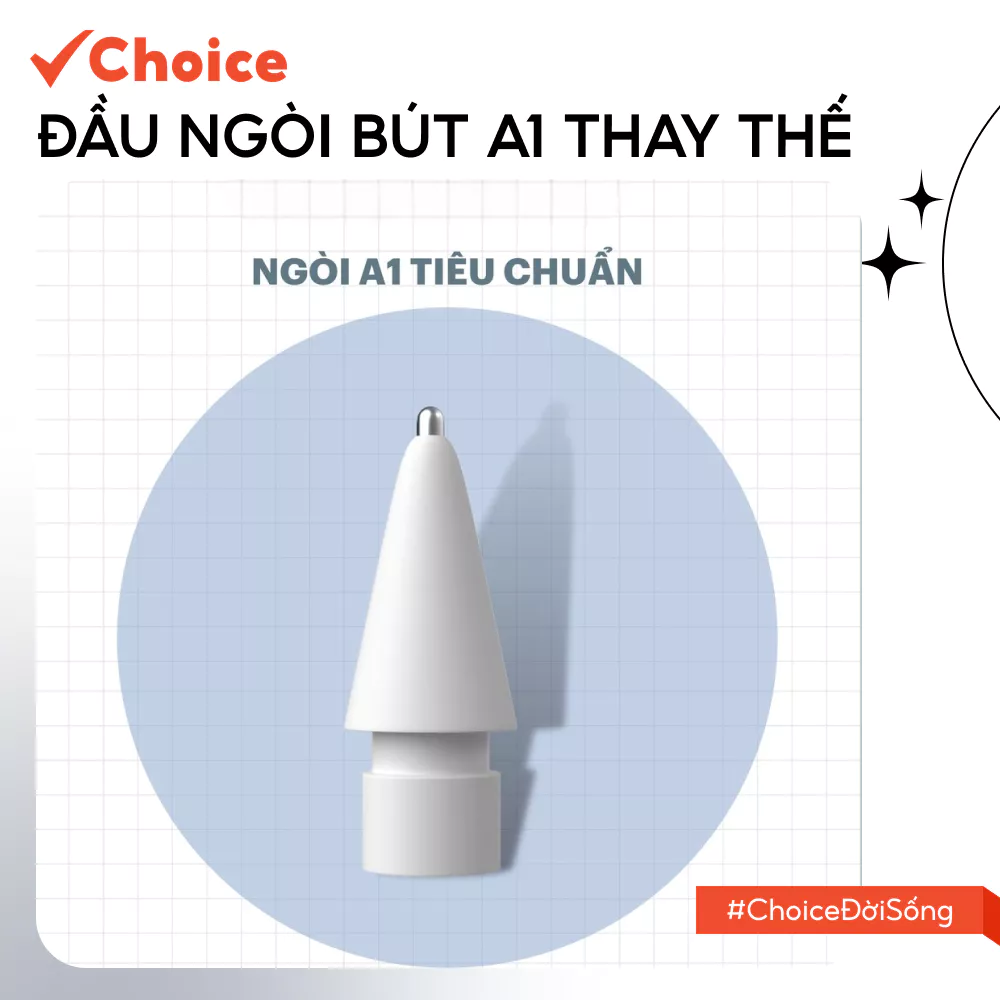 [Choice] Đầu Ngòi Bút A1 Thay Thế Cao Cấp EL1-2886-23 Cho Bút Pencil 1 Và 2, Chính Hãng