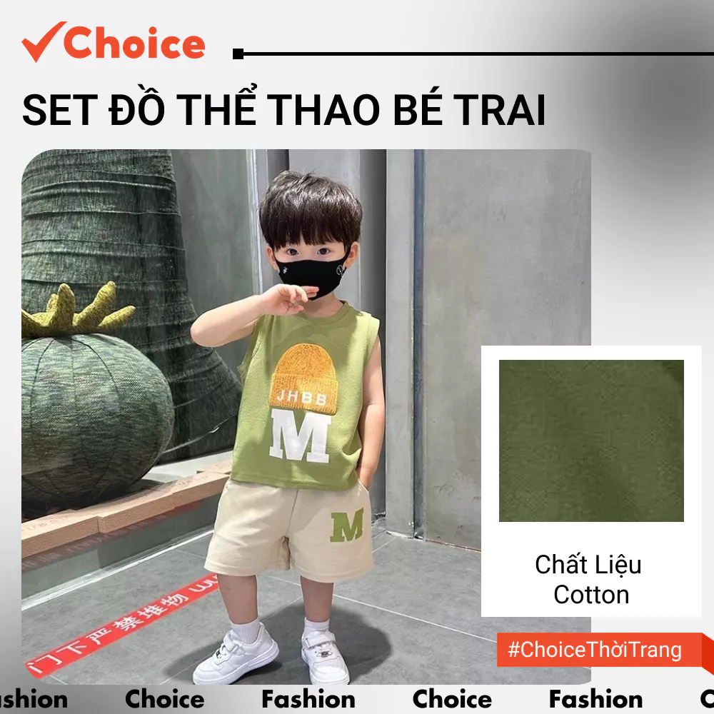 [Choice] [New] Set Đồ Thể Thao Bé Trai FA1-0044-16 Áo Thun Tay Cộc + Quần Ngắn Thời Trang Mùa Hè