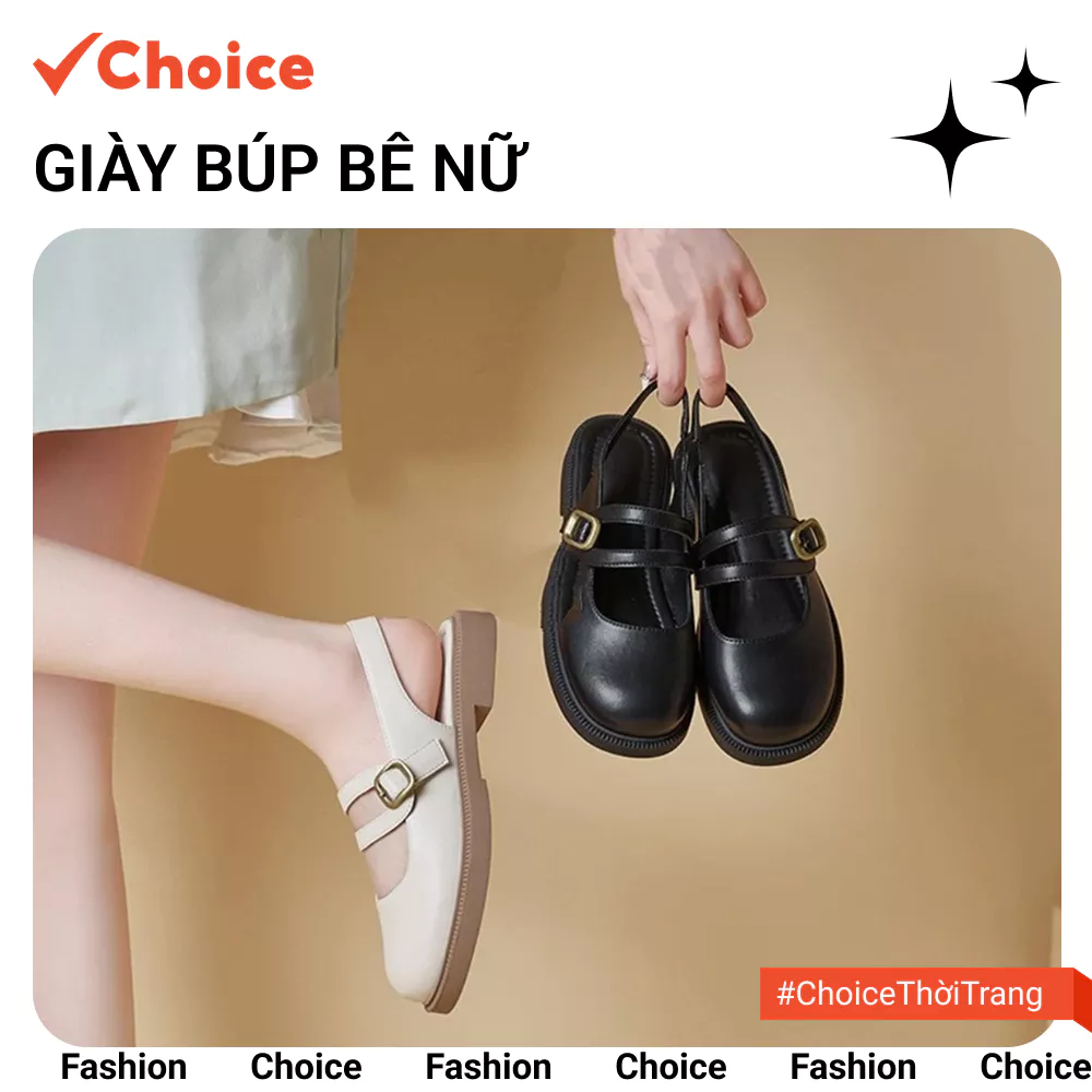 [New] [Choice] Giày sục bịt mũi QV 44 mẫu mới phong cách hàn quốc lolita 2 dây