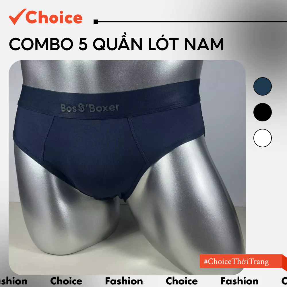 [Choice] Combo 5 Quần Lót Nam FA1-0914-6 Chất Thun Lạnh Thoáng Khí, Co Giãn 4 Chiều VLX18
