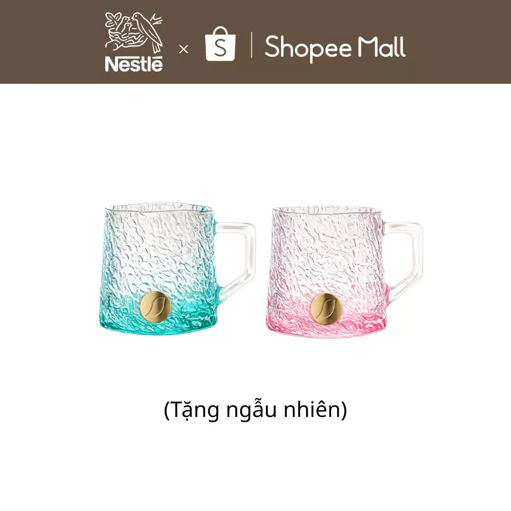 [GRO - Quà tặng không bán] Ly thủy tinh Ombre NESCAFE