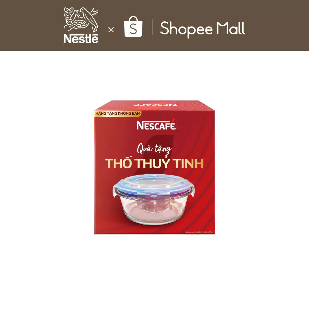 [GRO - Quà tặng không bán] Thố thủy tinh NESCAFÉ