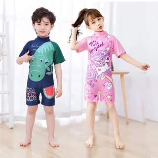 Đồ Bơi Một Mảnh Tay Dài Chống Nắng 100-140cm Thời Trang Mùa Xuân Cho Bé