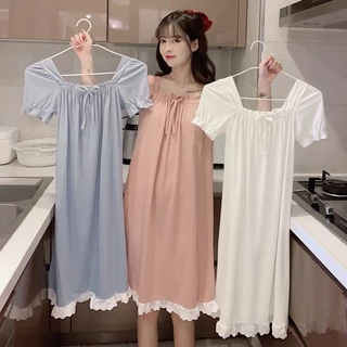 Đầm Ngủ Ren Hoa Mỏng Thời Trang Mùa Hè Dành Cho Nữ TTK536