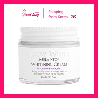 Kem dưỡng trắng da, mờ thâm nám Beauty Recipe Snow White Mela Stop Whitening Cream 80ml