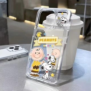 Ốp Điện Thoại Tpu Trong Suốt Chống Sốc In Hình Chó snoopy Hoạt Hình Cho iphone 15 pro max 11 14 13 12 7 8 plus x xr xsmax