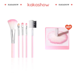 kakashow Bộ 5 Cọ Trang Điểm Nền / Phấn Mắt / Phấn Nén / Má Hồng A236