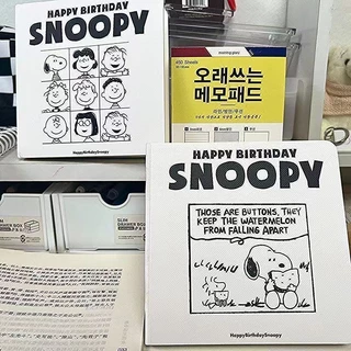 Snoopy Notebook 80 Tờ / 160 Trang Sổ Tay Siêu Dày Sinh Viên Notepad Vuông Sổ Tay Nhật Ký Sổ Tay