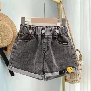 Hàng Mới Về Quần Short Denim Thời Trang Hàn Quốc 2024 Cho Bé Gái