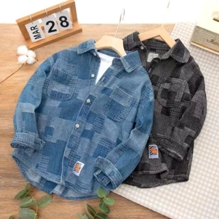 Hàng Mới Về Áo Khoác Denim Phong Cách Hàn Quốc Thời Trang Xuân Thu  Cho Bé Trai