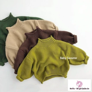 Áo Sweater Dệt Kim Thời Trang Mùa Đông Kiểu Mới Cho Bé Trai Và Bé Gái t