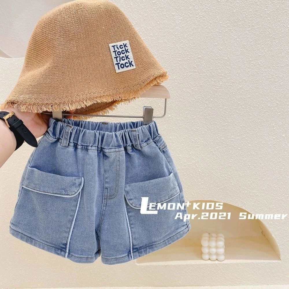 Hàng Mới Về Quần Short denim Phong Cách Hàn Quốc Mới 2024 Dễ Phối Đồ Cho Bé Gái